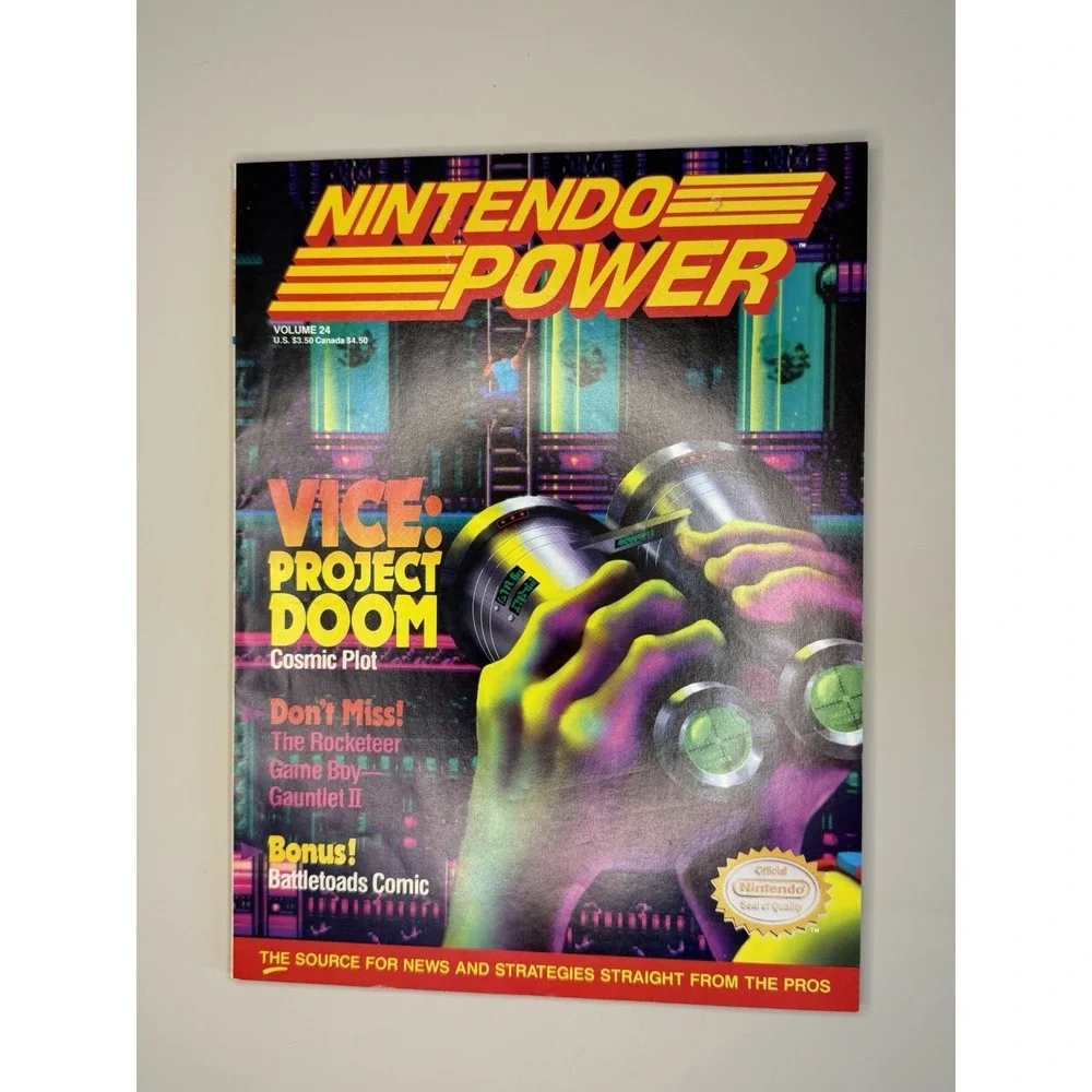 Nintendo Power Vol 24 Jul 1991 Vice Project Doom Rocketeer Battletoads